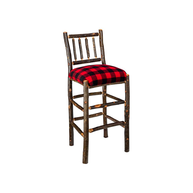 New West Red Lodge 30" Bar Stool With Rail Back NW785230WF