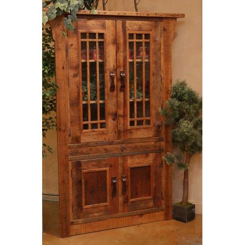 Stony Brooke - 4 Door Corner Cupboard With Glass Doors 7755