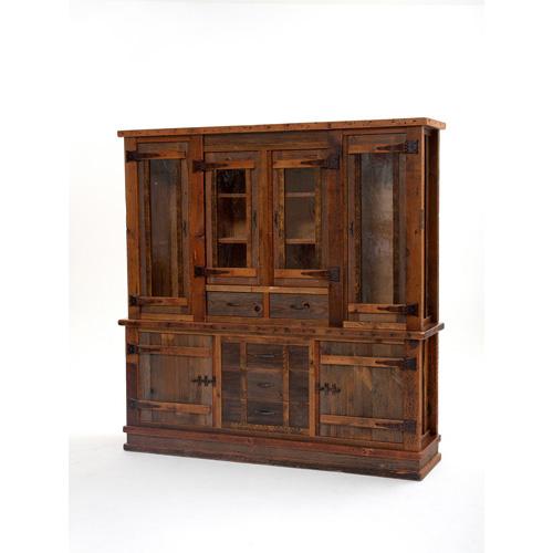 Heritage Oakridge Hutch With 4 Glass Doors 18712