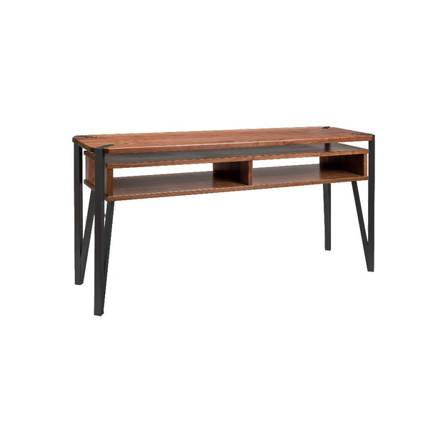 Hampshire TV Stand With Open Areas With Black Metal 418891B