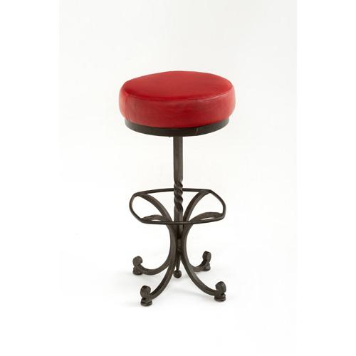 Steel Traditions - Safford Swivel Barstool With Leather Seat ST1531