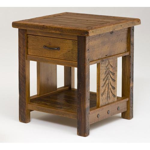 Sequoia Nightstand With Drawer and Shelf - (square) 15416
