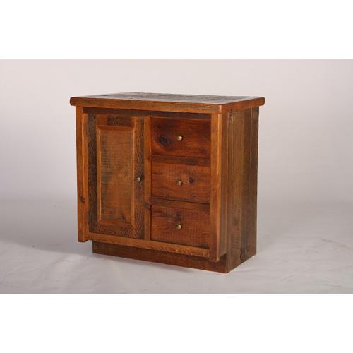 Stony Brooke 1 Door 3 Drawer Vanity With Wood Top 7873