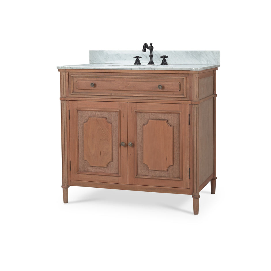 Nantes Single Vanity w/ Sink & Marble Top