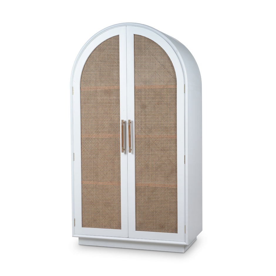 Vannes Wardrobe w/ Rattan Door
