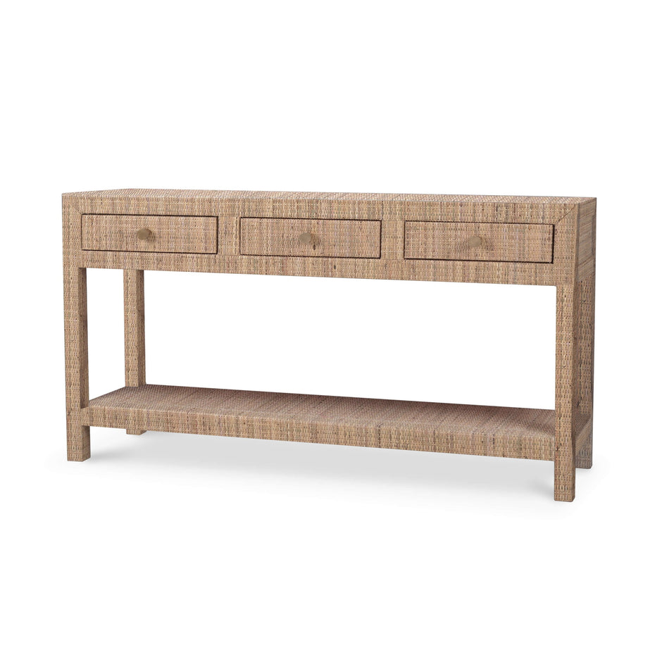 Kagu Console Table w/ Rattan