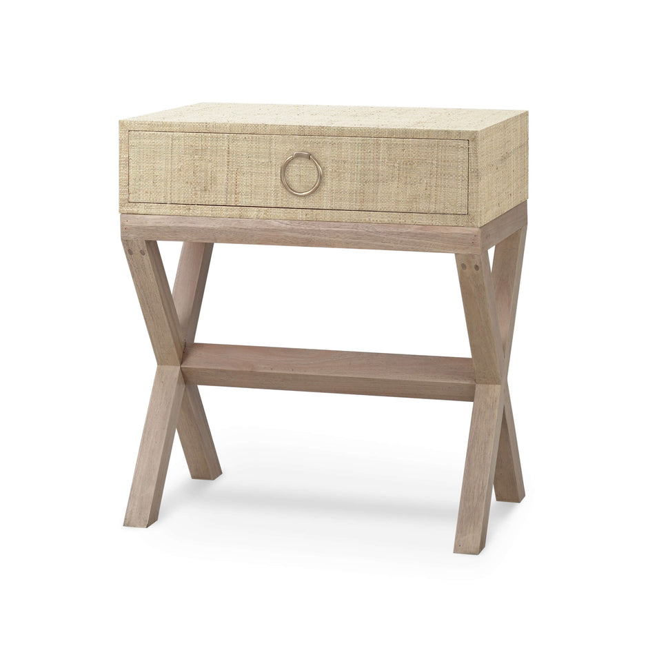 Renoir Raffia Bedside Table