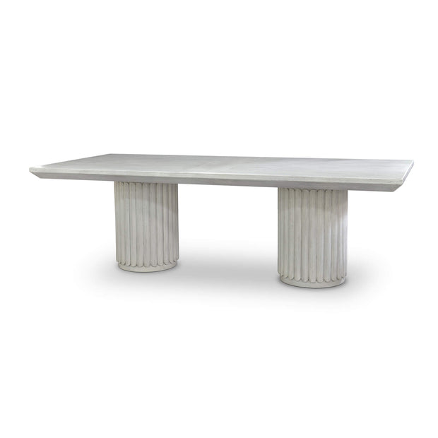 Portobello Rectangular Dining Table 96" - Off White