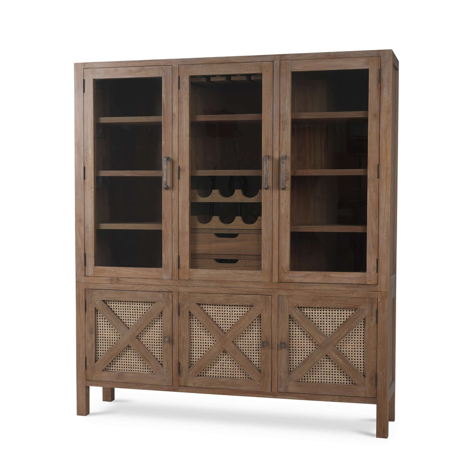 Silvia Wine Cabinet - Reclaimed Teak