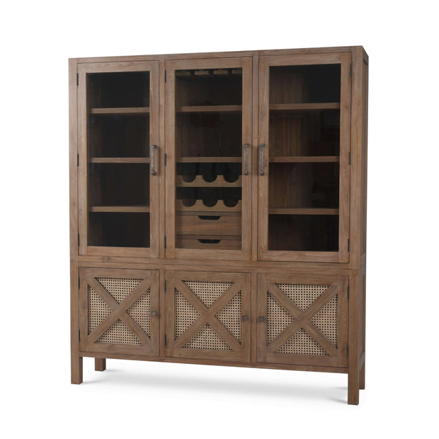 Silvia Wine Cabinet - Reclaimed Teak